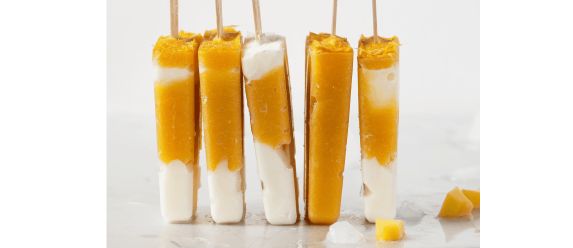 Mango yogurt Pop stick