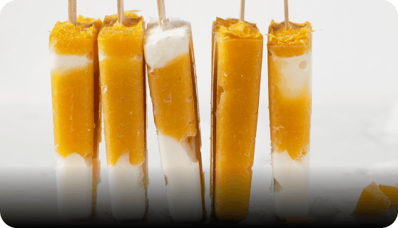 Mango yogurt Pop stick