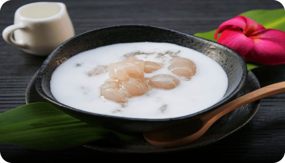 Sweet sticky rice with longan